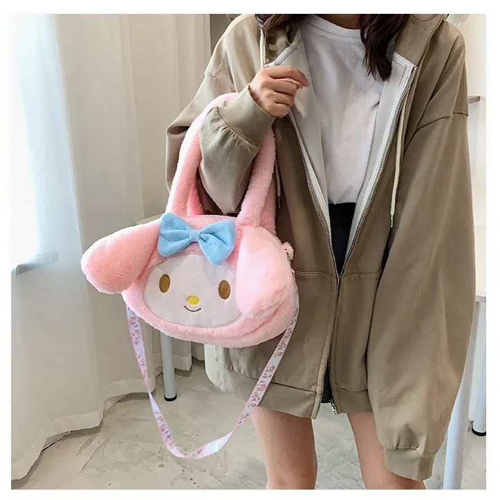 Women's Plush Clow Make-up Cute Birthday Bags