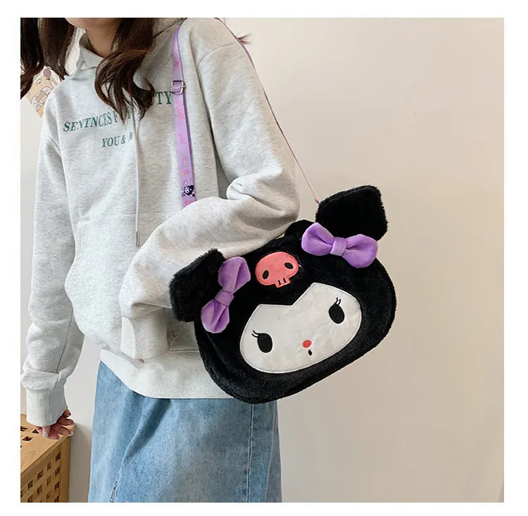 Women's Plush Clow Make-up Cute Birthday Bags