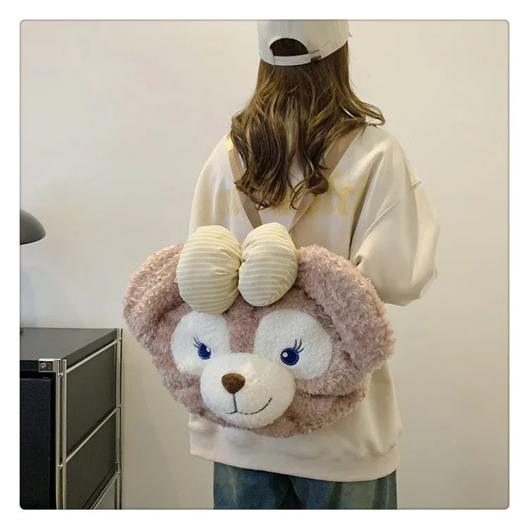 Women's Plush Clow Make-up Cute Birthday Bags