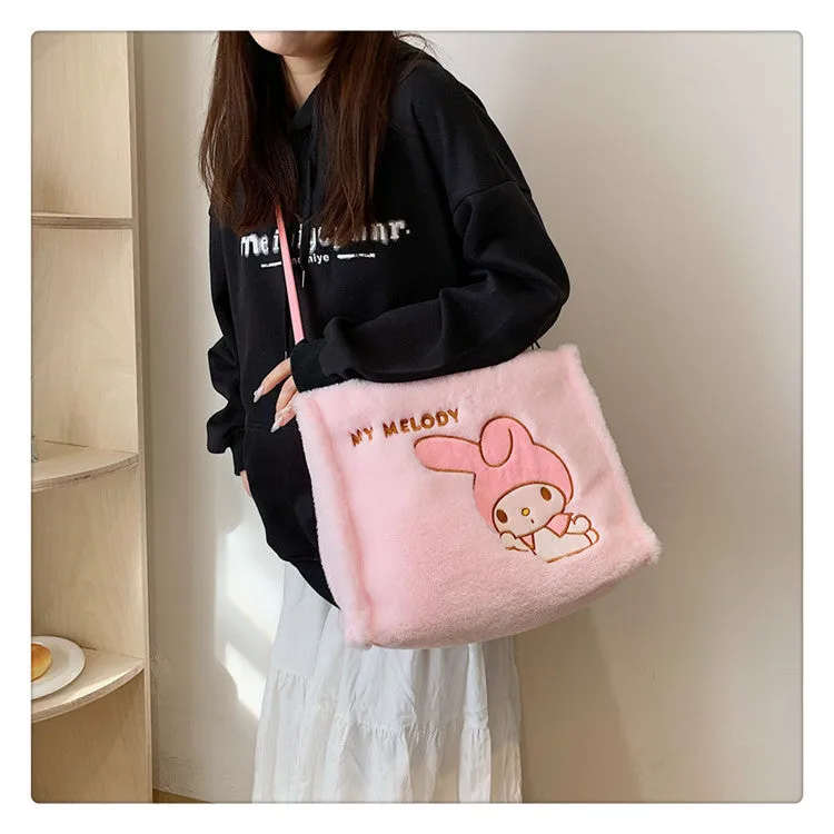 Women's Plush Clow Make-up Cute Birthday Bags