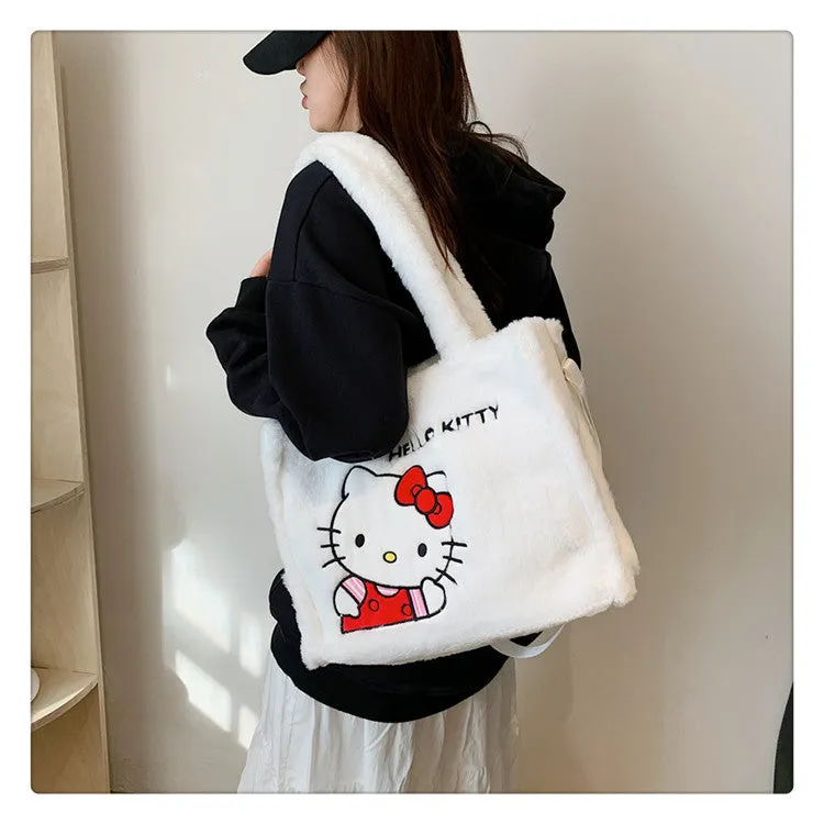 Women's Plush Clow Make-up Cute Birthday Bags