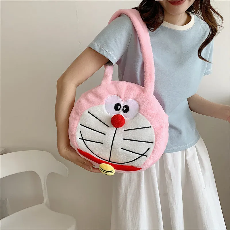 Women's Plush Clow Make-up Cute Birthday Bags