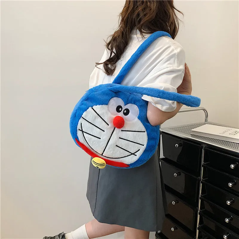 Women's Plush Clow Make-up Cute Birthday Bags