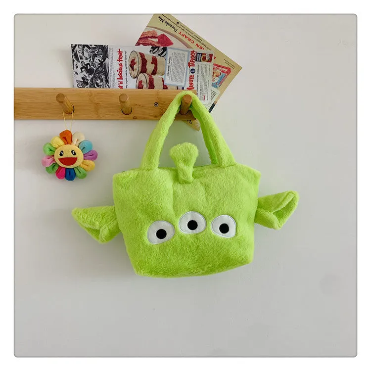 Women's Plush Clow Make-up Cute Birthday Gift Crossbody Bags